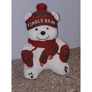 Jingle Bear Cookie Jar
